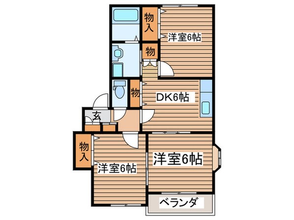 エスポワール鈎取の物件間取画像